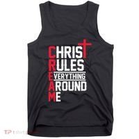 Hiphop Rap Music Cream Christ Rules Everything Around Me Tank Top thumb 0