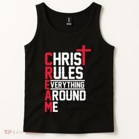 Hiphop Rap Music Cream Christ Rules Everything Around Me Tank Top thumb 2