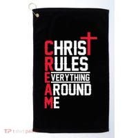 Hiphop Rap Music Cream Christ Rules Everything Around Me Golf Towel thumb 0