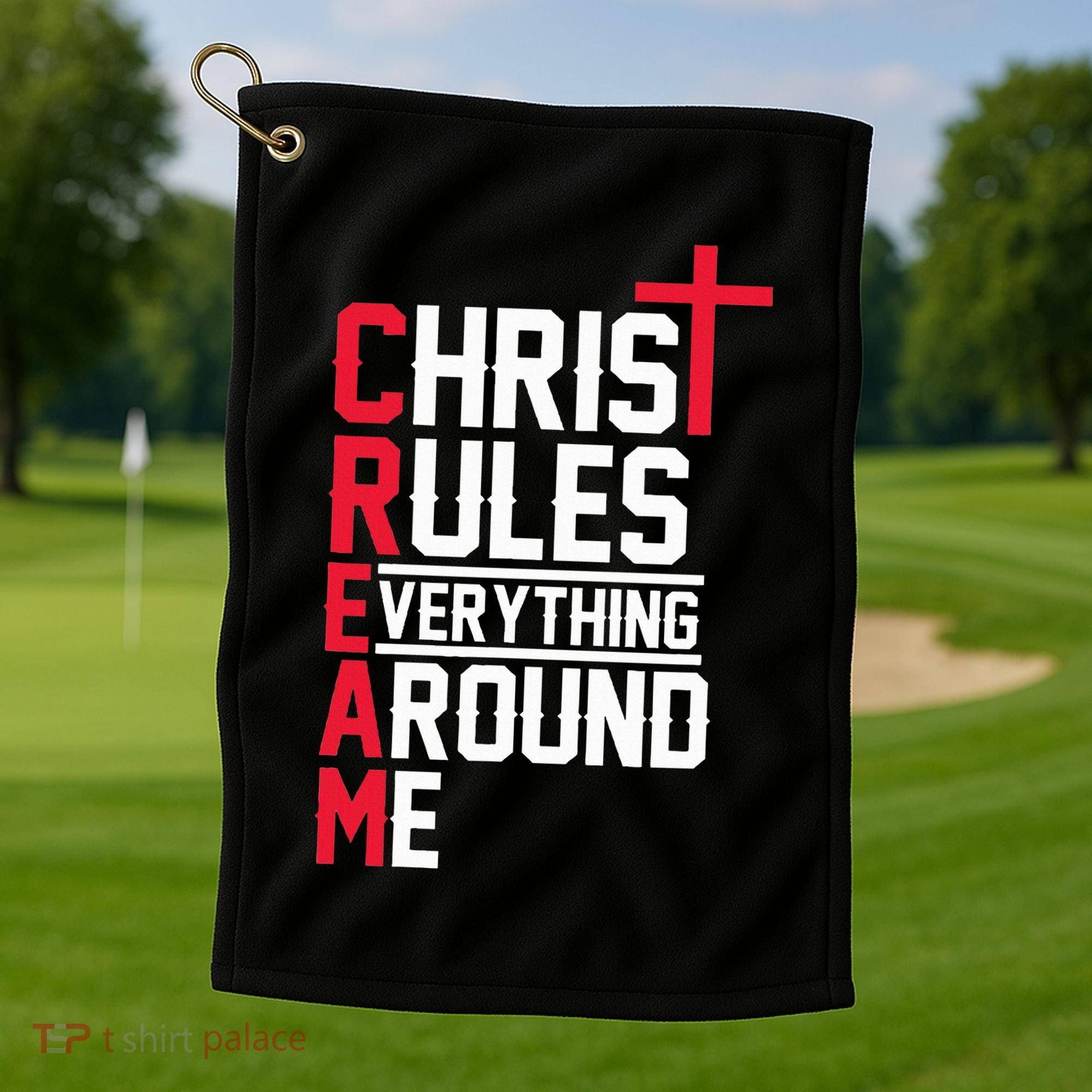 Hiphop Rap Music Cream Christ Rules Everything Around Me Golf Towel