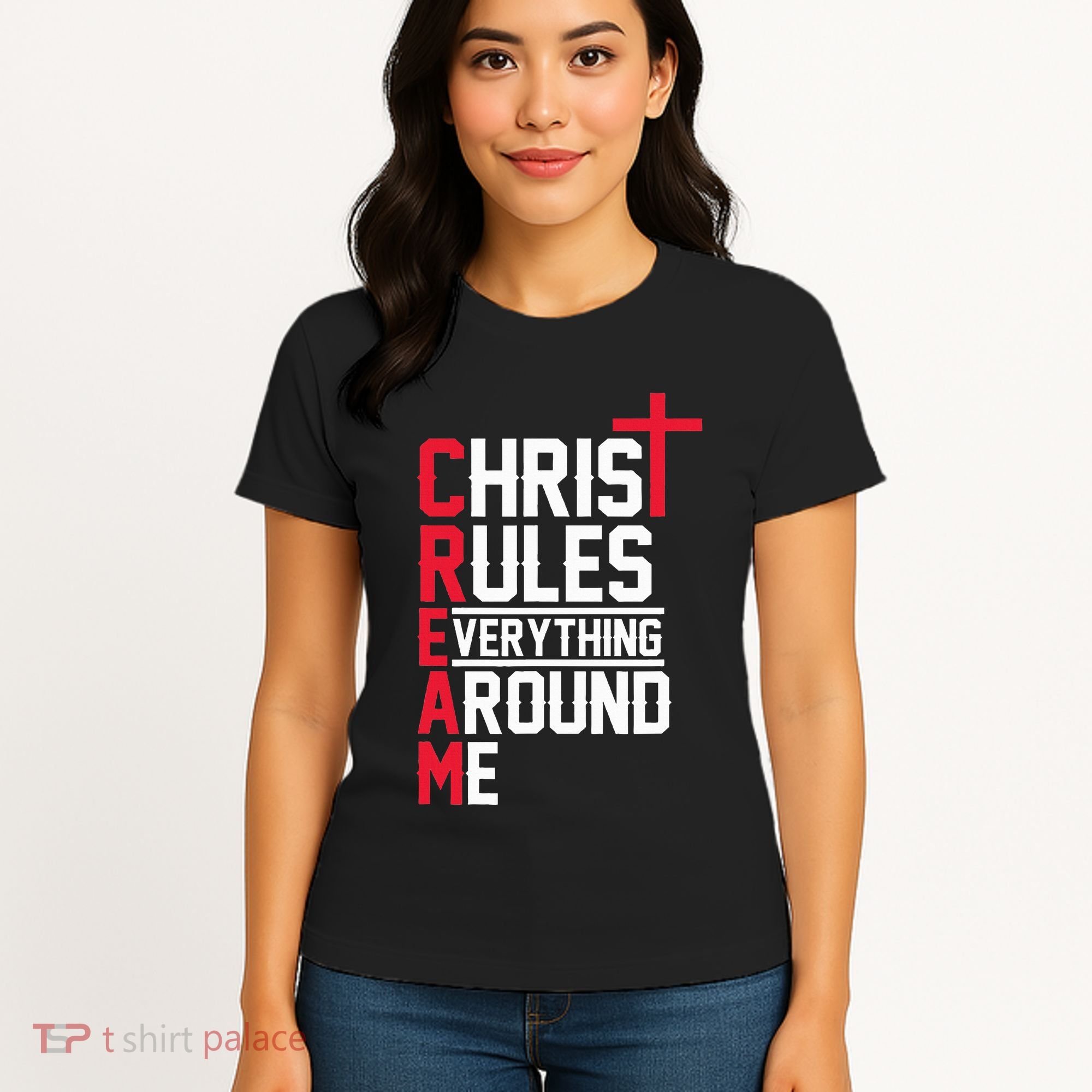Hiphop Rap Music Cream Christ Rules Everything Around Me Women's T-Shirt