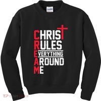 Hiphop Rap Music Cream Christ Rules Everything Around Me Kids Sweatshirt thumb 0