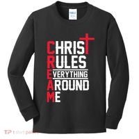 Hiphop Rap Music Cream Christ Rules Everything Around Me Kids Long Sleeve Shirt thumb 0