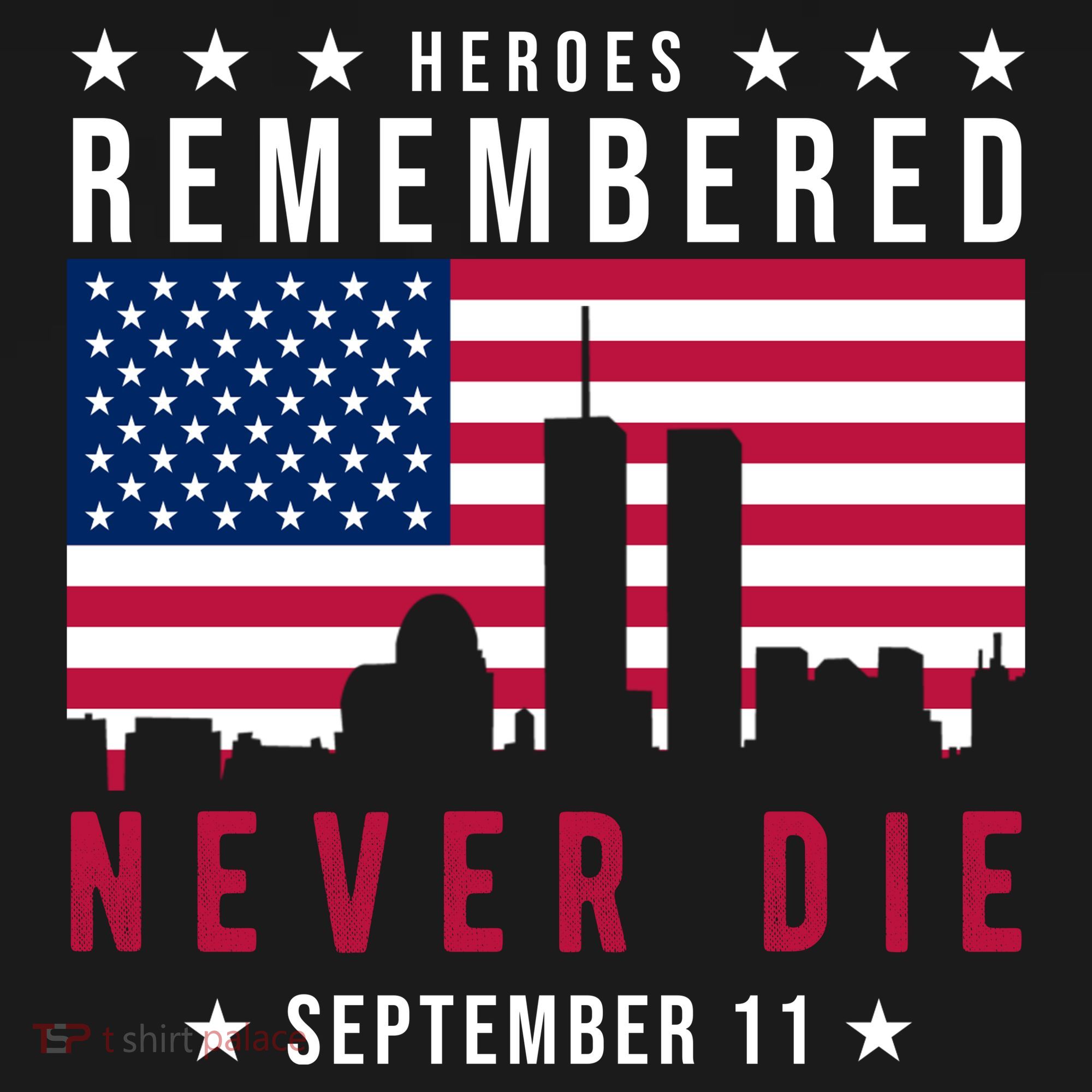 Heroes Remembered Never Die 911 American Flag Toddler Hoodie
