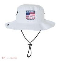 Heroes Remembered Never Die 911 American Flag Bucket Hat thumb 0