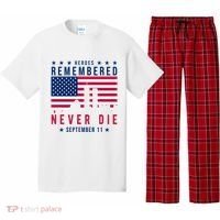 Heroes Remembered Never Die 911 American Flag Pajama Set thumb 0