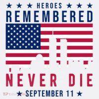 Heroes Remembered Never Die 911 American Flag Women's Hoodie thumb 2