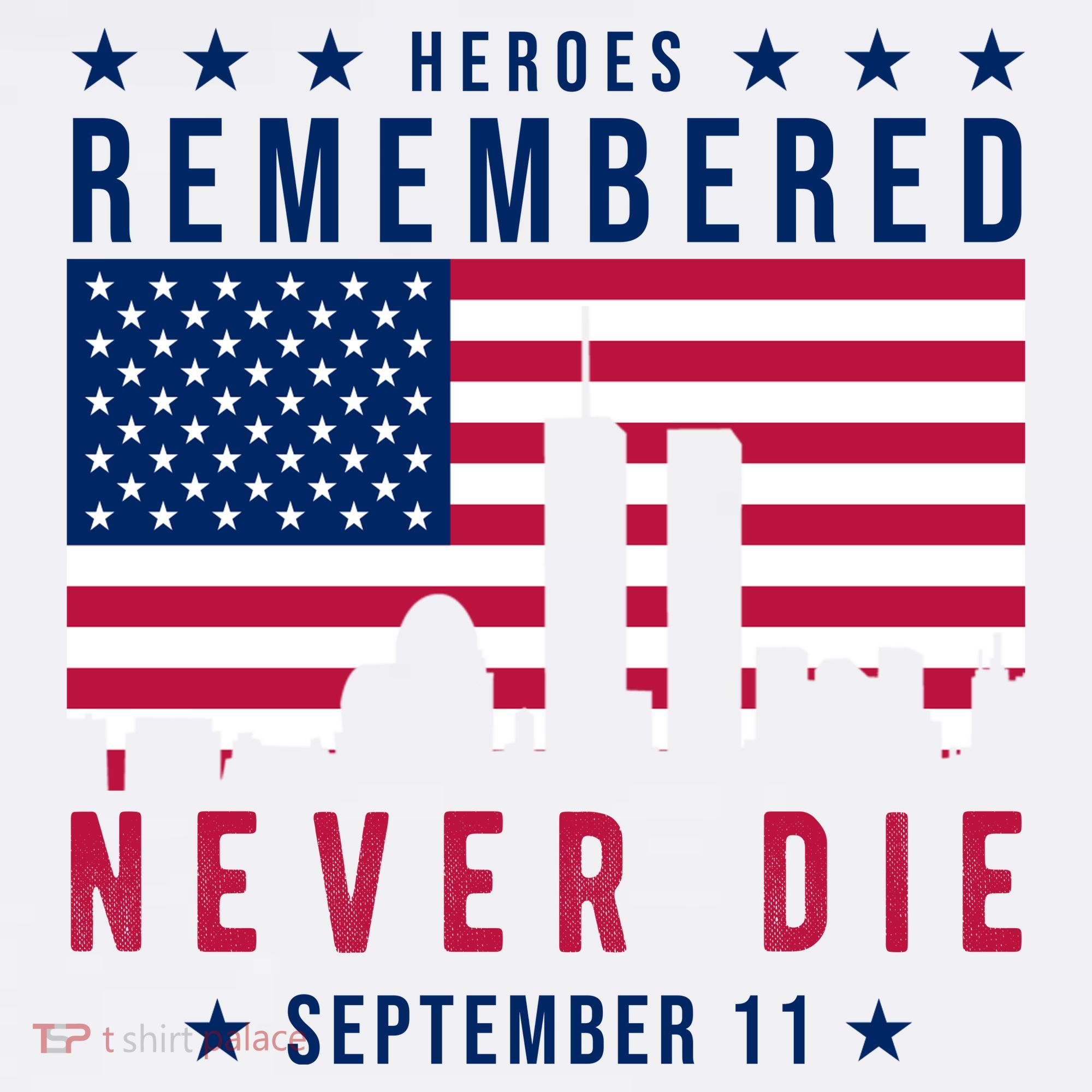 Heroes Remembered Never Die 911 American Flag Women's Hoodie