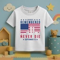 Heroes Remembered Never Die 911 American Flag Toddler T-Shirt thumb 3