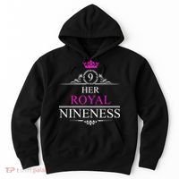 Her Royal Nineness 9th Birthday Nine Year Old Girl Hoodie thumb 0