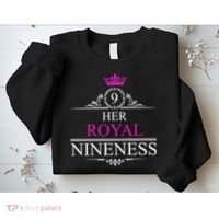 Her Royal Nineness 9th Birthday Nine Year Old Girl Sweatshirt thumb 2