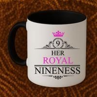 Her Royal Nineness 9th Birthday Nine Year Old Girl Coffee Mug thumb 2