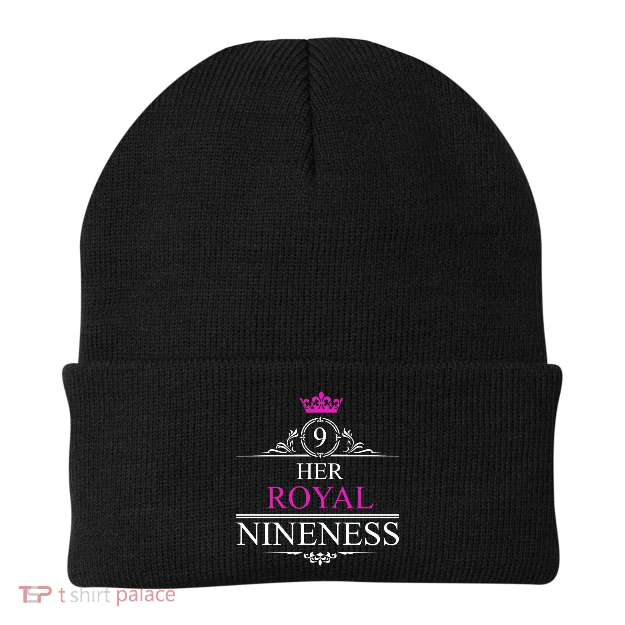 Her Royal Nineness 9th Birthday Nine Year Old Girl Beanie