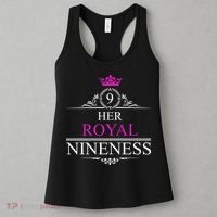 Her Royal Nineness 9th Birthday Nine Year Old Girl Women's Tank Top thumb 3