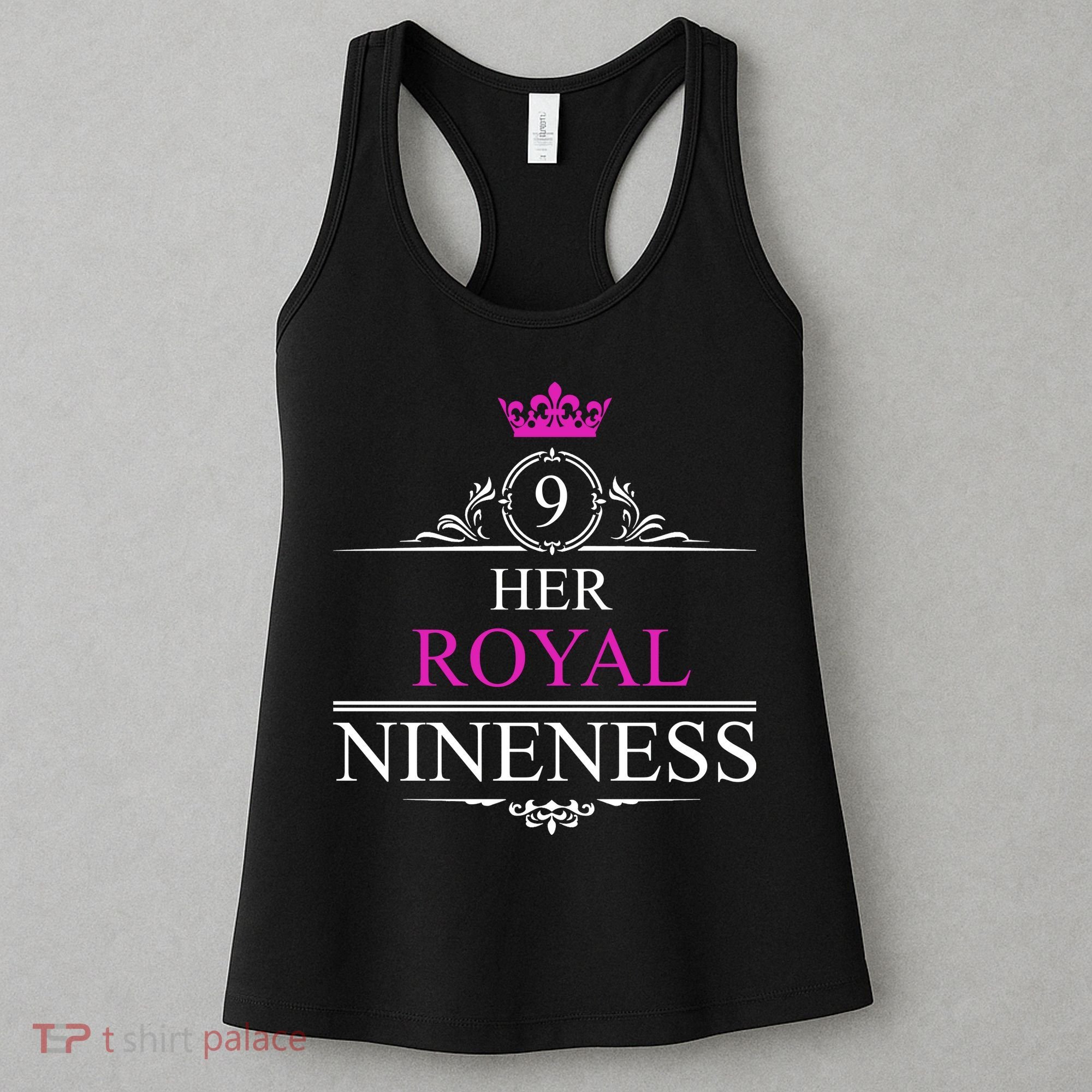 Her Royal Nineness 9th Birthday Nine Year Old Girl Women's Tank Top