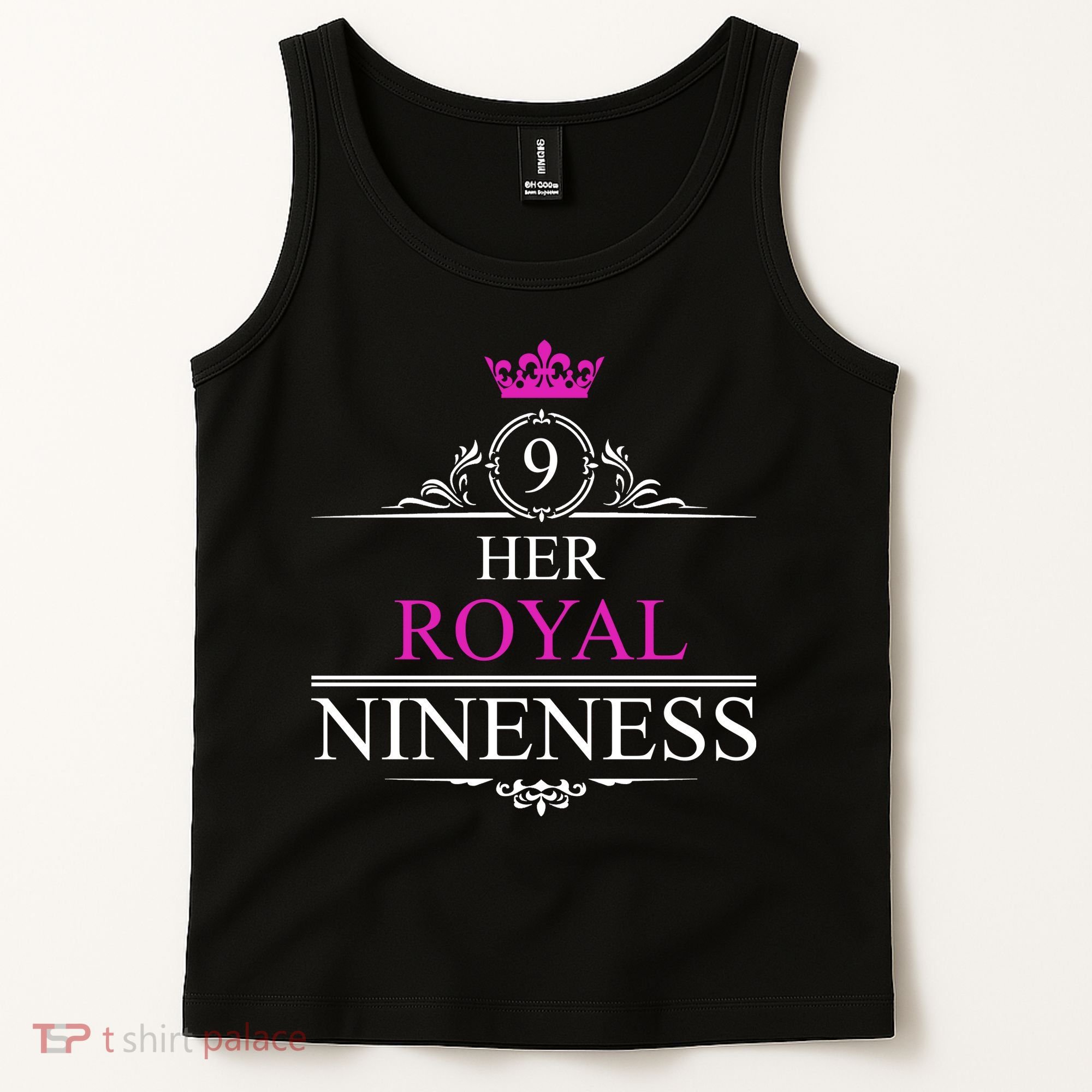 Her Royal Nineness 9th Birthday Nine Year Old Girl Tank Top