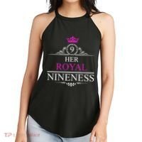 Her Royal Nineness 9th Birthday Nine Year Old Girl Women's Perfect Tri Rocker Tank thumb 2