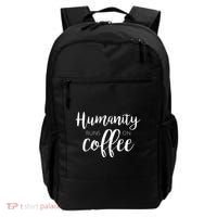 Humanity Runs On Coffee Backpack thumb 0