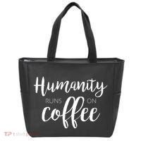 Humanity Runs On Coffee Tote Bag thumb 0