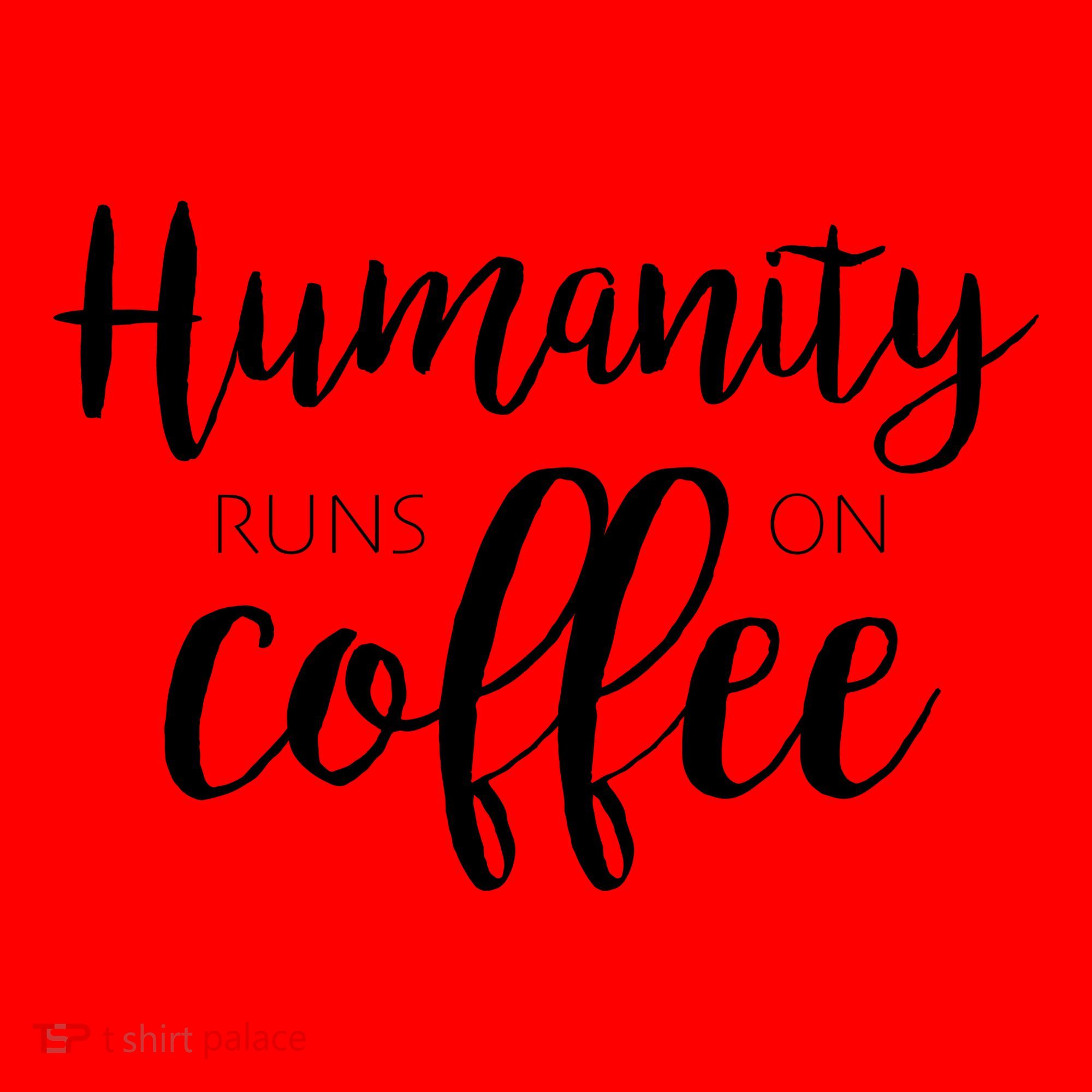 Humanity Runs On Coffee Santa Hat