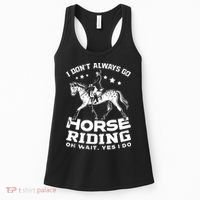 Horse Riding Owner Outfit Equestrian Horse Lover Women's Tank Top thumb 0