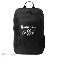 Humanity Runs On Coffee City Backpack thumb 0