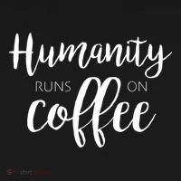 Humanity Runs On Coffee Bucket Hat thumb 4
