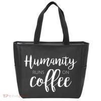 Humanity Runs On Coffee Tote Bag thumb 0
