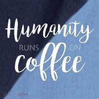 Humanity Runs On Coffee Raglan Baseball Sleeve Shirt thumb 2