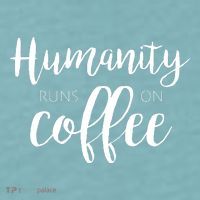 Humanity Runs On Coffee Sueded Cloud Jersey T-Shirt thumb 2