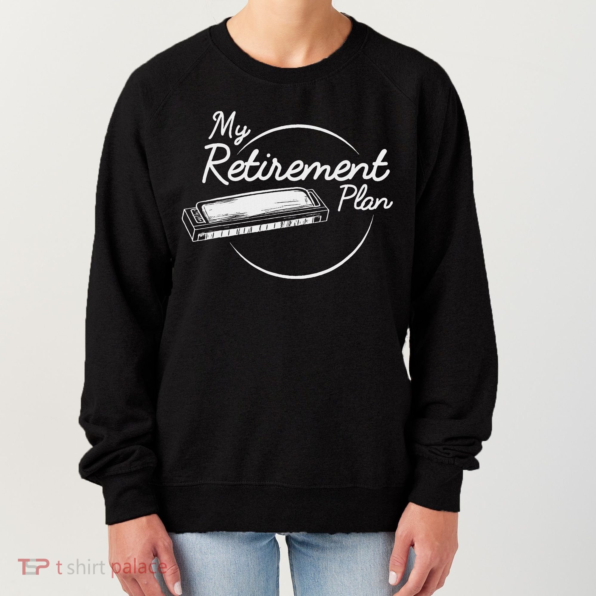 Harmonica Retirement Plan I Mouth Organ Gift Women's Sweatshirt