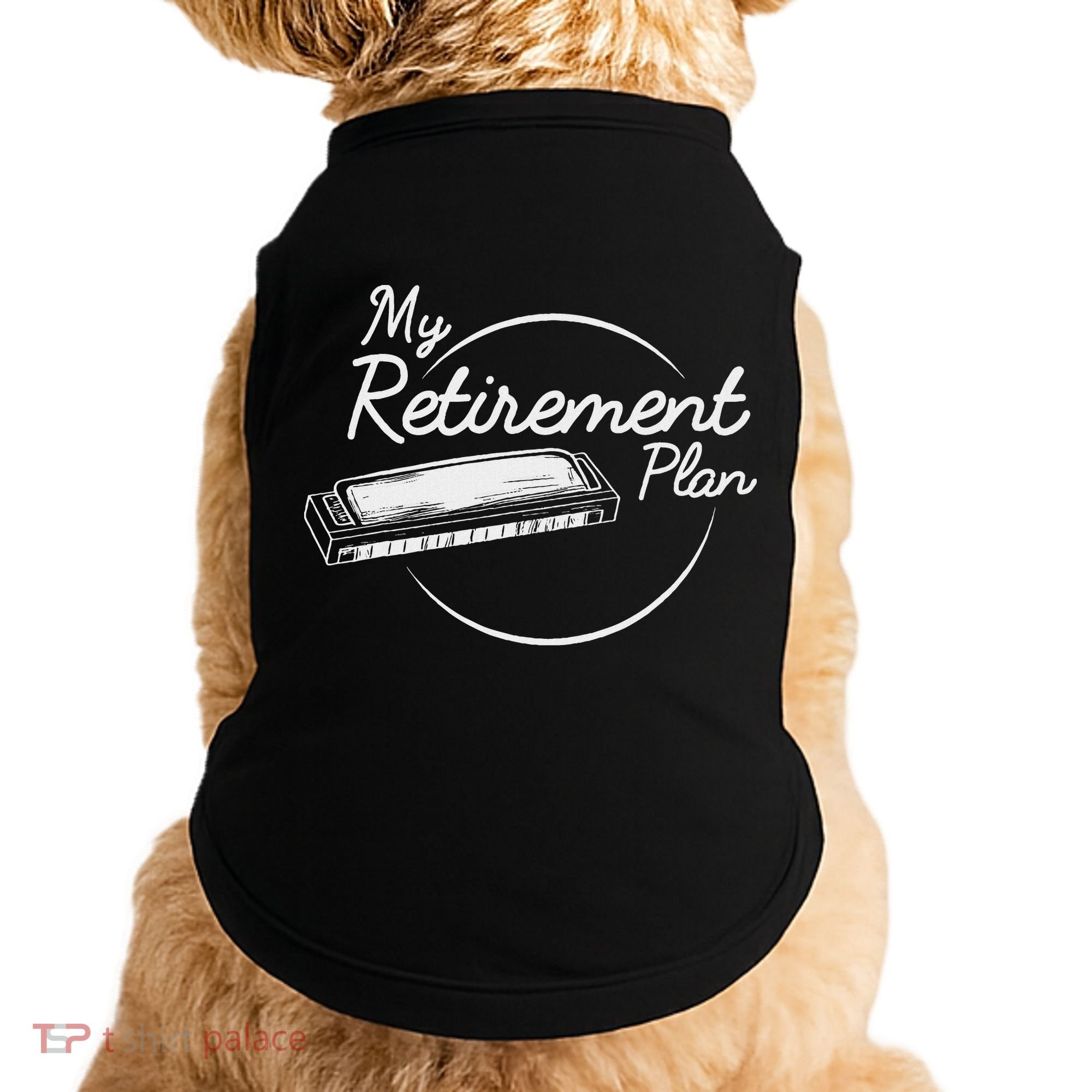 Harmonica Retirement Plan I Mouth Organ Gift Doggie Tank