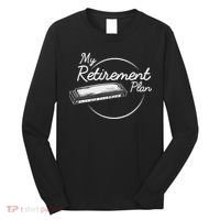 Harmonica Retirement Plan I Mouth Organ Gift Long Sleeve Shirt thumb 0