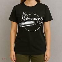 Harmonica Retirement Plan I Mouth Organ Gift T-Shirt thumb 4