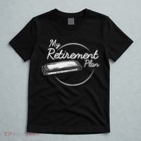 Harmonica Retirement Plan I Mouth Organ Gift T-Shirt thumb 5