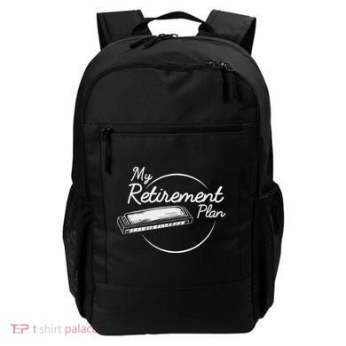 Harmonica Retirement Plan I Mouth Organ Gift Backpack
