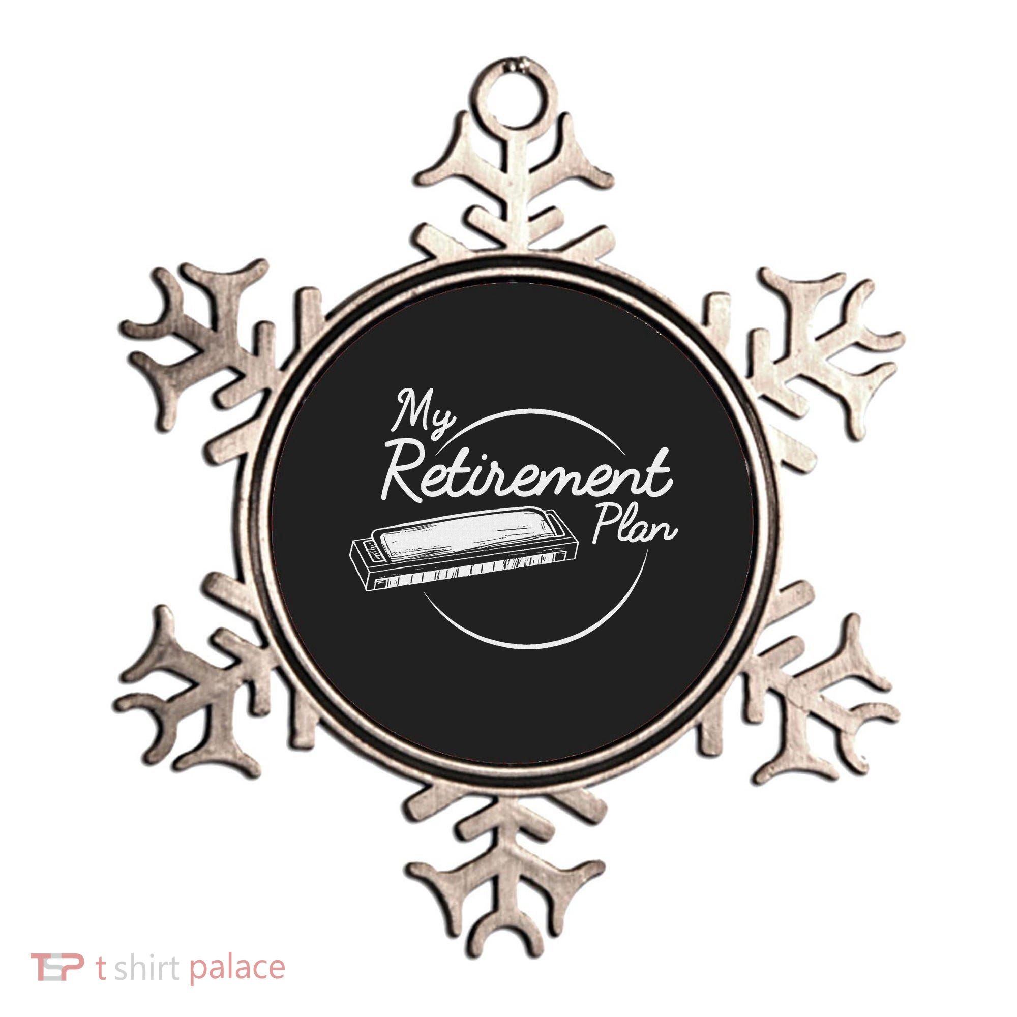 Harmonica Retirement Plan I Mouth Organ Gift Ornament