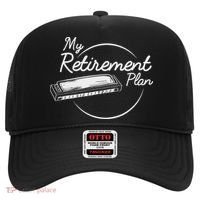 Harmonica Retirement Plan I Mouth Organ Gift Hat thumb 0