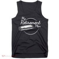 Harmonica Retirement Plan I Mouth Organ Gift Tank Top thumb 0