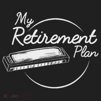 Harmonica Retirement Plan I Mouth Organ Gift Golf Towel thumb 3