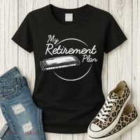 Harmonica Retirement Plan I Mouth Organ Gift Women's T-Shirt thumb 3