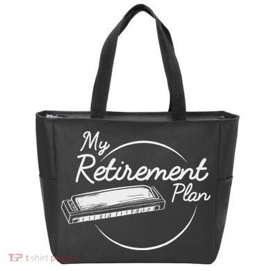 Harmonica Retirement Plan I Mouth Organ Gift Tote Bag