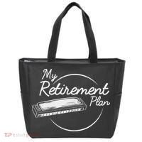 Harmonica Retirement Plan I Mouth Organ Gift Tote Bag thumb 0