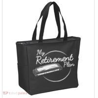 Harmonica Retirement Plan I Mouth Organ Gift Tote Bag thumb 2