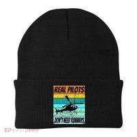 Helicopter Real Pilots Dont Need Runways Beanie thumb 0