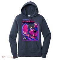 Halloween Retro Portal To The Cat Dimension Funny Women's Hoodie thumb 0