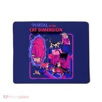 Halloween Retro Portal To The Cat Dimension Funny Mousepad thumb 0