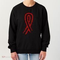 Hiv Red Ribbon World Aids Day Women's Sweatshirt thumb 0