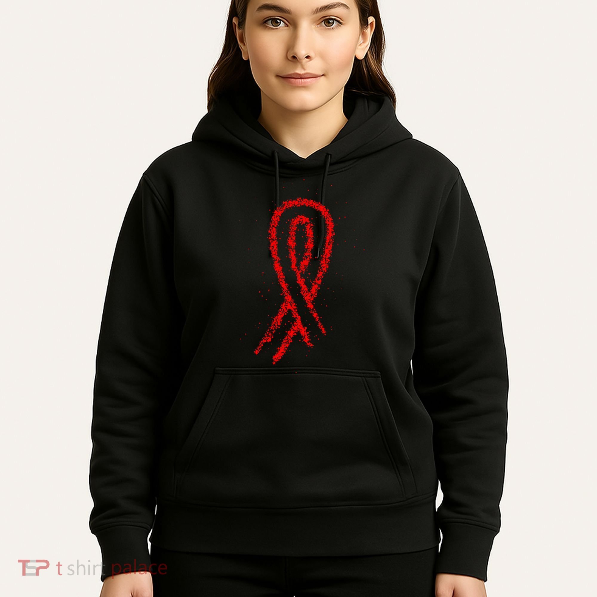 Hiv Red Ribbon World Aids Day Hoodie