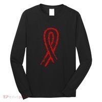 Hiv Red Ribbon World Aids Day Long Sleeve Shirt thumb 0